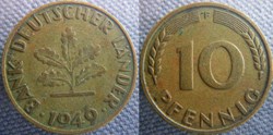 10 Pfennig 1949 F