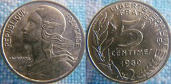 5 Centimes 1980