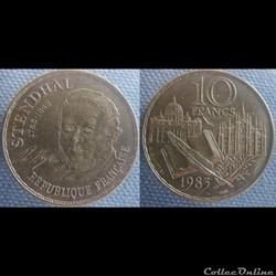 10 Francs 1983 Stendhal