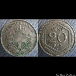 20 centesimi 1918