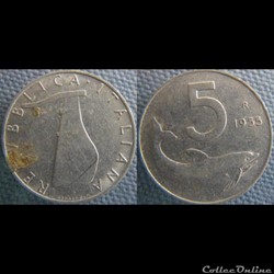 5 Lire 1955