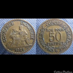 50 centimes 1922