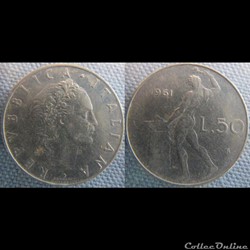 50 Lire 1961