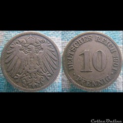 10 pfennig 1901 A