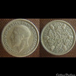 6 Pence 1929