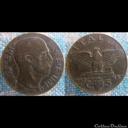 5 Centesimi 1942