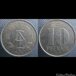 10 Pfennig 1968 A RDA