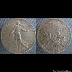 50 centimes 1911