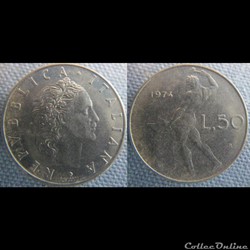 50 Lire 1974