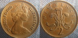 2 New Pence 1980