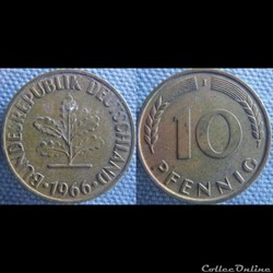 10 Pfennig 1966 J