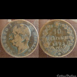 10 centesimi 1893 BI