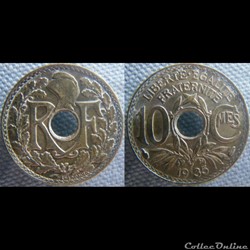 10 Centimes 1935