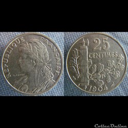 25 Centimes 1904