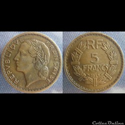 5 Francs 1945