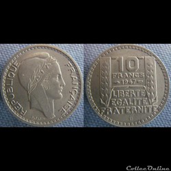 10 Francs 1947 B