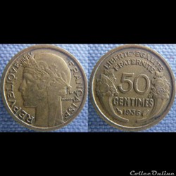 50 centimes 1936