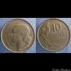 10 Francs 1951