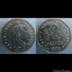 2 Francs 1998