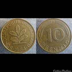 10 Pfennig 1984 F
