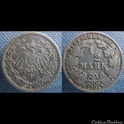 1/2 mark 1907 A