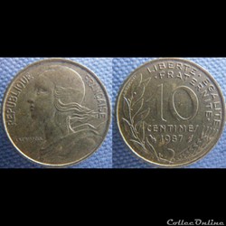 10 Centimes 1987