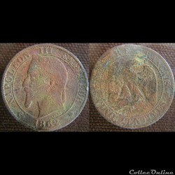 5 Centimes 1862 A