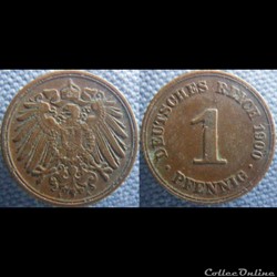 1 pfennig 1900 A