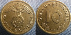 10 Reichspfennig 1939 A
