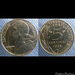 5 Centimes 1995