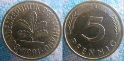 5 Pfennig 1981 G