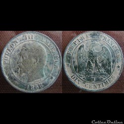 10 Centimes 1855 MA ancre