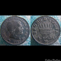 5 soldi 1812 M