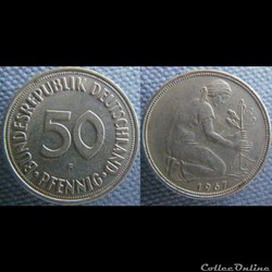 50 Pfennig 1967 F