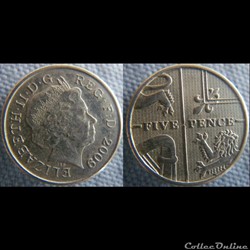 5 Pence 2009