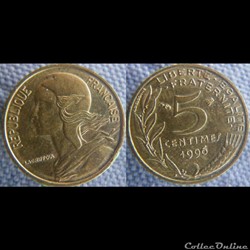 5 Centimes 1996