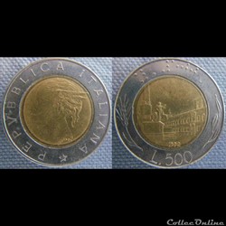 500 lire 1992