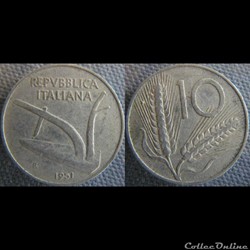 10 Lire 1951