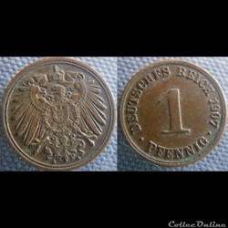 1 pfennig 1907 A
