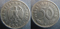 50 Reichspfennig 1935 G