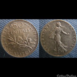 50 centimes 1915