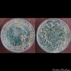 5 Centimes 1896 A