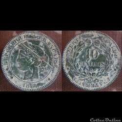 10 Centimes 1881 A