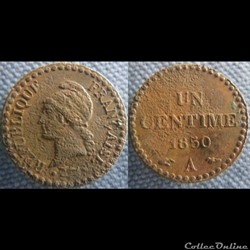 1 Centime 1850 A