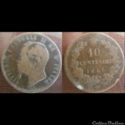10 centesimi 1866 M