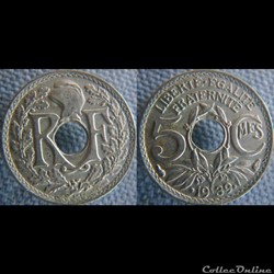 5 Centimes 1939