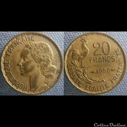 20 Francs 1950