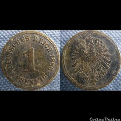 1 pfennig 1886 E