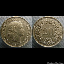 20 Rappen 1962 B