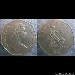 50 New Pence 1980